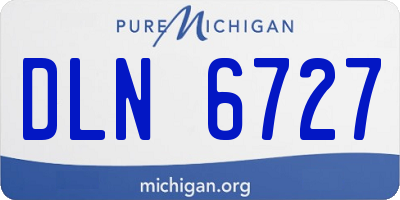 MI license plate DLN6727