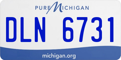 MI license plate DLN6731