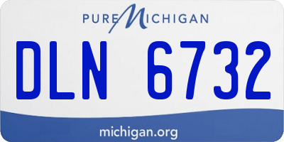 MI license plate DLN6732