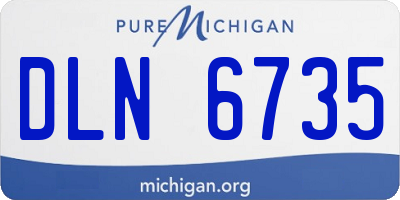 MI license plate DLN6735