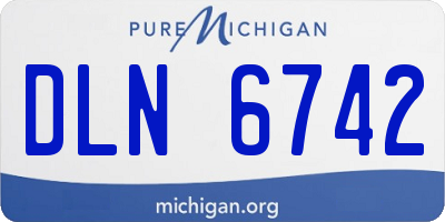 MI license plate DLN6742