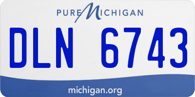 MI license plate DLN6743