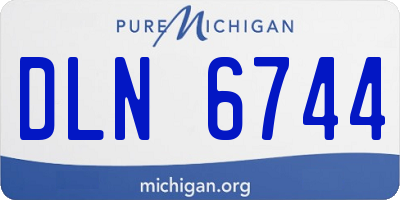 MI license plate DLN6744