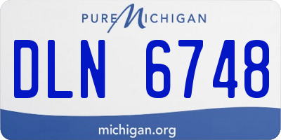 MI license plate DLN6748