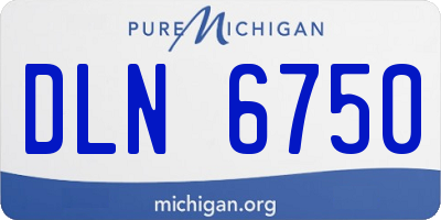 MI license plate DLN6750