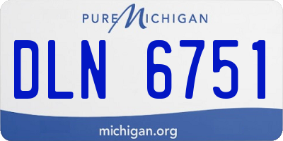 MI license plate DLN6751