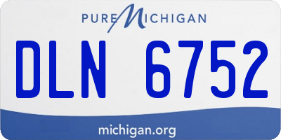 MI license plate DLN6752