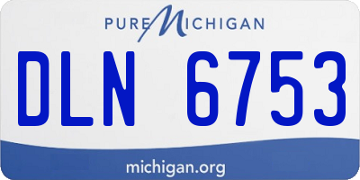 MI license plate DLN6753