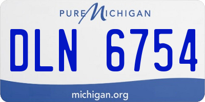 MI license plate DLN6754