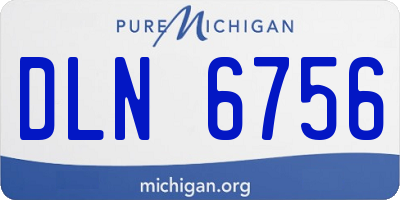 MI license plate DLN6756