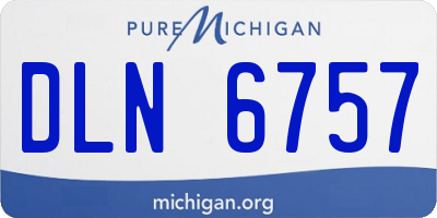 MI license plate DLN6757