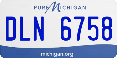 MI license plate DLN6758