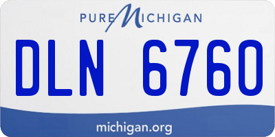 MI license plate DLN6760