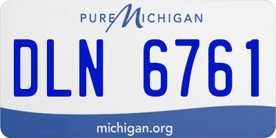 MI license plate DLN6761