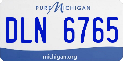 MI license plate DLN6765