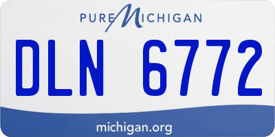 MI license plate DLN6772