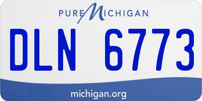 MI license plate DLN6773