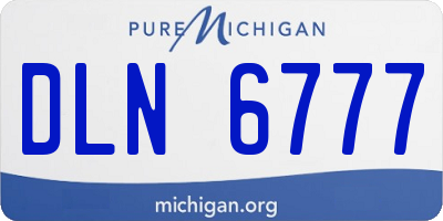 MI license plate DLN6777