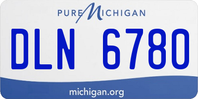 MI license plate DLN6780