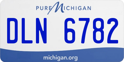 MI license plate DLN6782