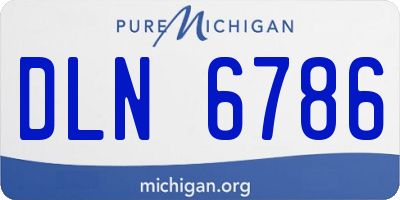 MI license plate DLN6786