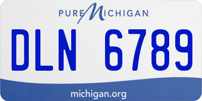 MI license plate DLN6789