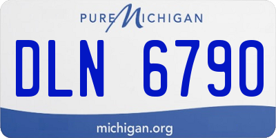 MI license plate DLN6790