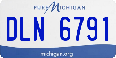 MI license plate DLN6791