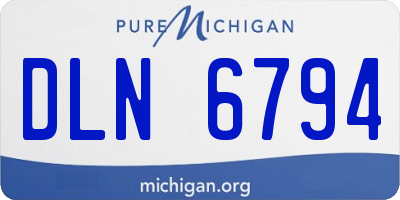 MI license plate DLN6794