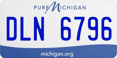 MI license plate DLN6796