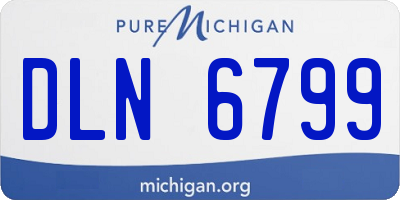 MI license plate DLN6799