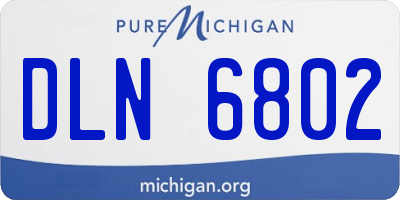 MI license plate DLN6802