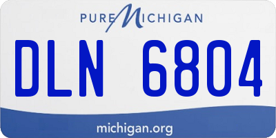 MI license plate DLN6804