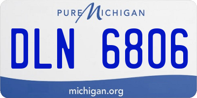 MI license plate DLN6806