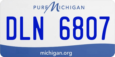 MI license plate DLN6807