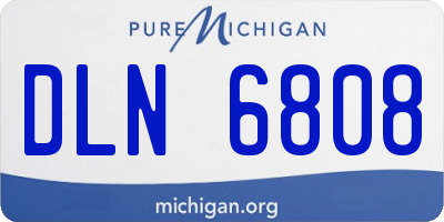 MI license plate DLN6808