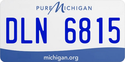MI license plate DLN6815