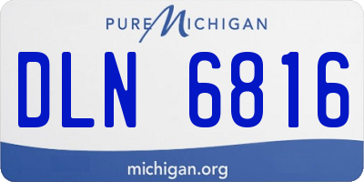 MI license plate DLN6816