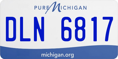 MI license plate DLN6817