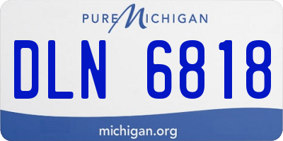 MI license plate DLN6818