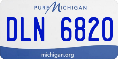 MI license plate DLN6820