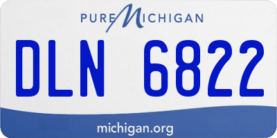 MI license plate DLN6822