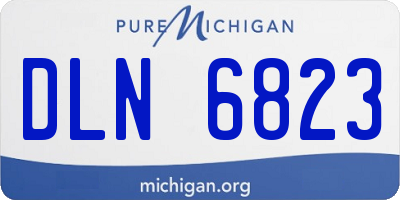 MI license plate DLN6823