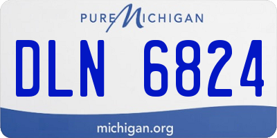 MI license plate DLN6824