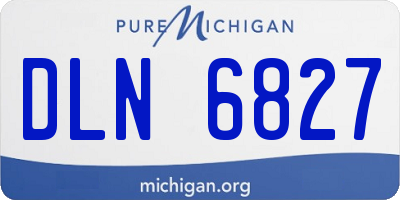 MI license plate DLN6827