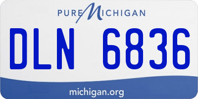 MI license plate DLN6836