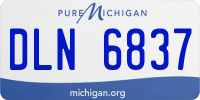 MI license plate DLN6837