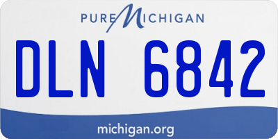 MI license plate DLN6842