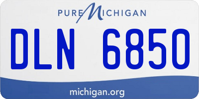 MI license plate DLN6850