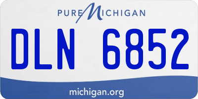 MI license plate DLN6852